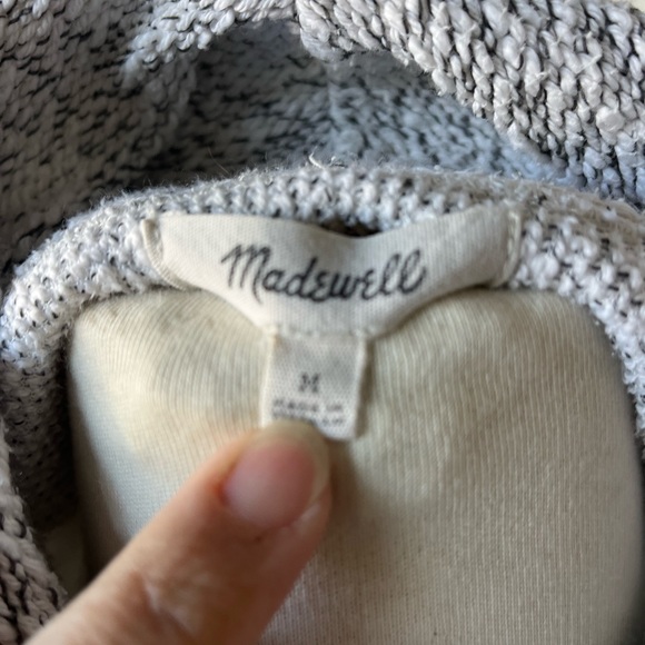 Madewell Mock neck Marled Pullover Top Size M - Picture 11 of 12